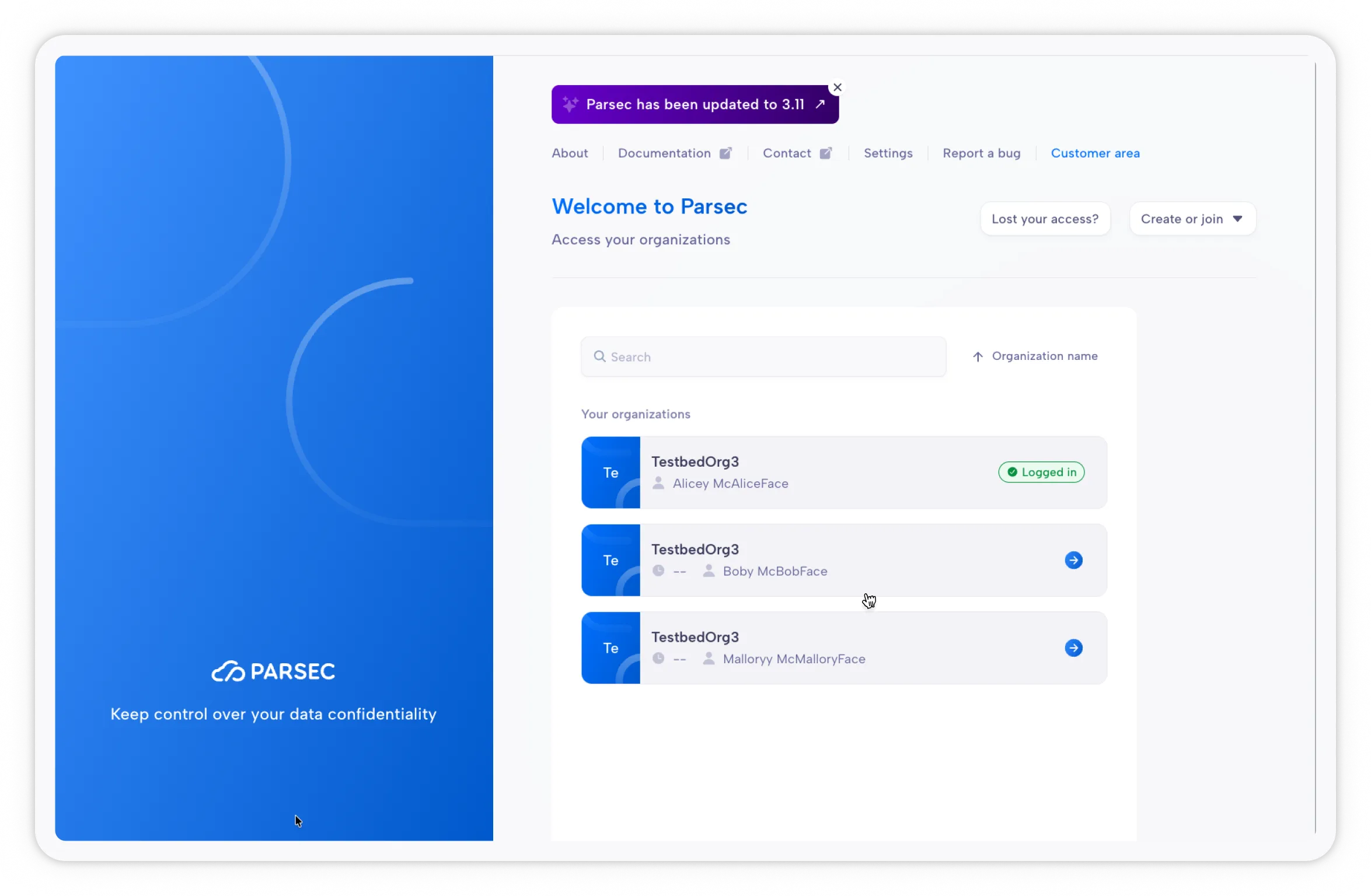 “What’s new” banner shown at the top of the web app after an update