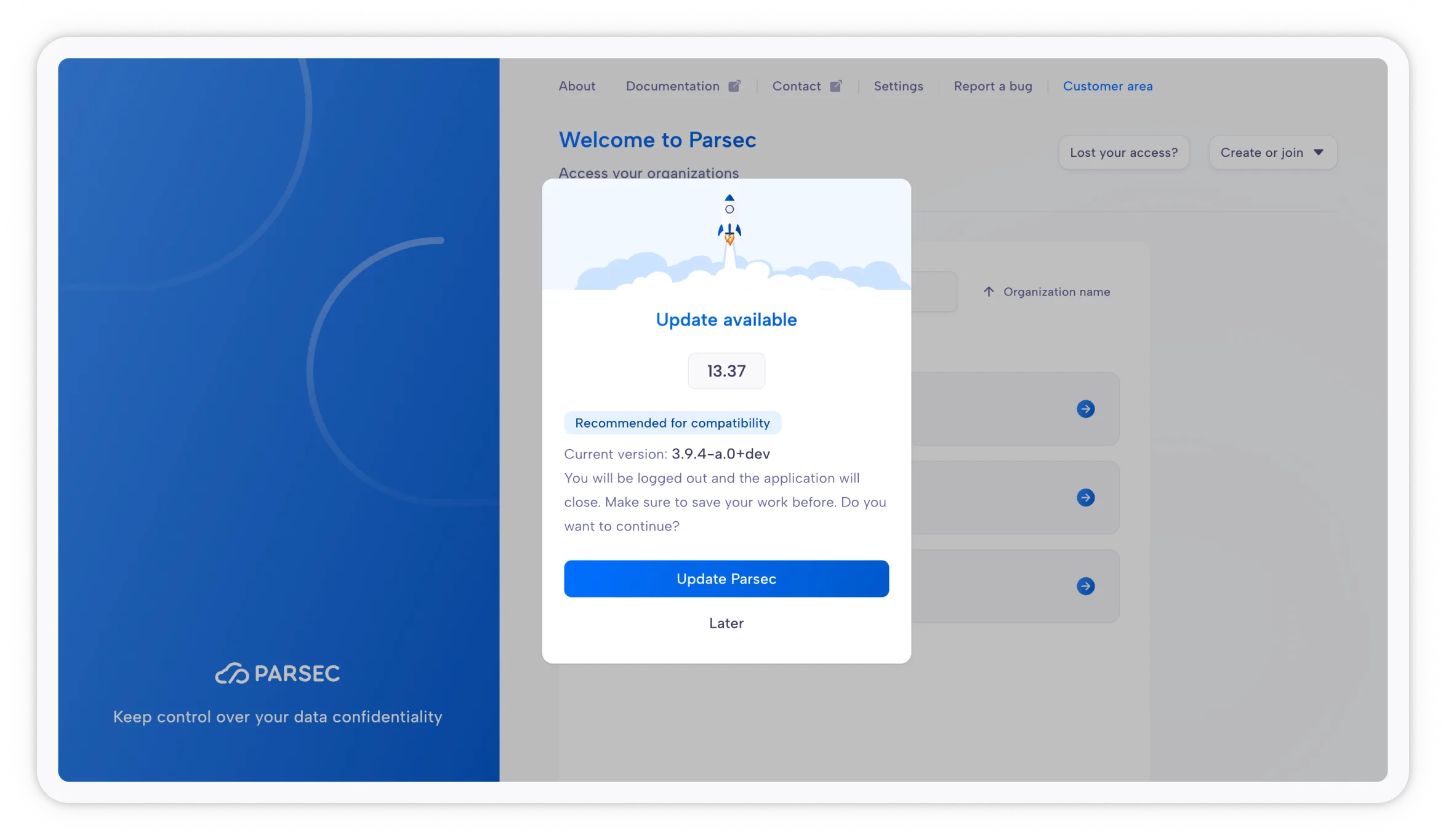 update Parsec